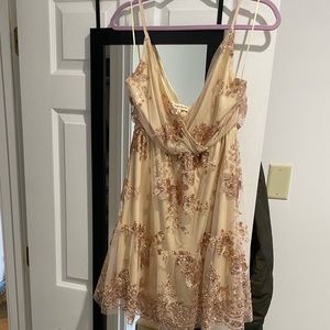 NWT Copper Sequin Dress
